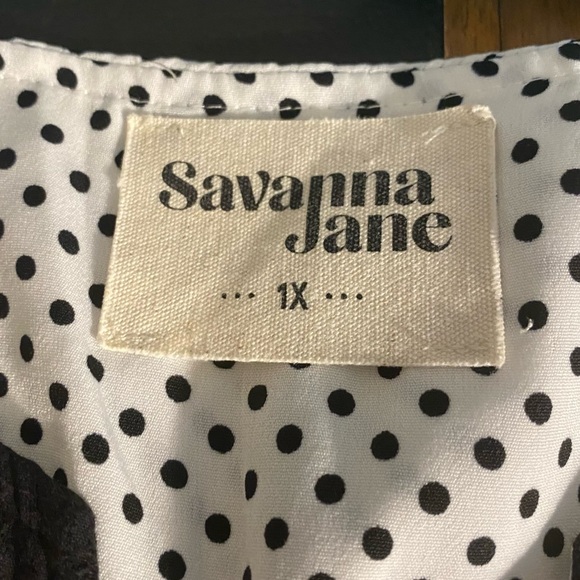 Savanna Jane Embroidered Babydoll Dress 1X - Picture 8 of 8